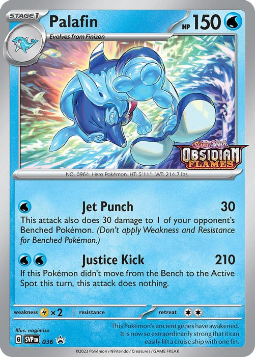 Palafin - 036 (Prerelease) (#036) (SV: Scarlet & Violet Promo Cards) Near Mint Holofoil