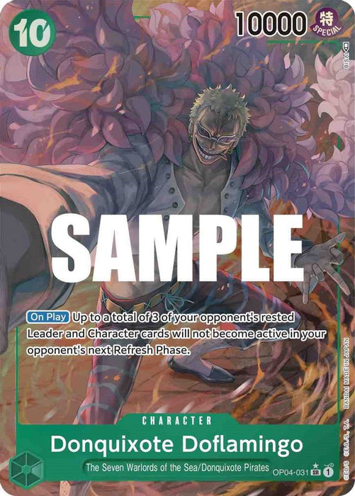 Donquixote Doflamingo (031) (Alternate Art) (#OP04-031) (Kingdoms of Intrigue) Near Mint Foil