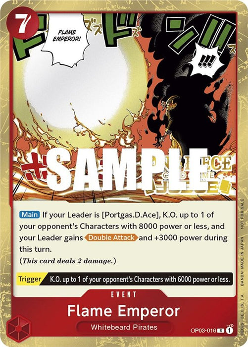 Flame Emperor (Judge Pack Vol. 2) (#OP03-016) (One Piece Promotion Cards) Near Mint Foil