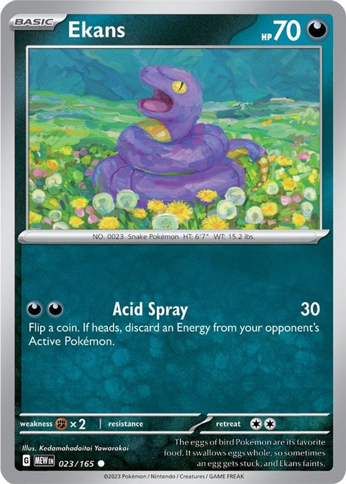 Ekans (#023/165) (SV: Scarlet & Violet 151)