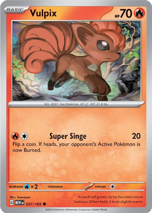 Vulpix (#037/165) (SV: Scarlet & Violet 151)