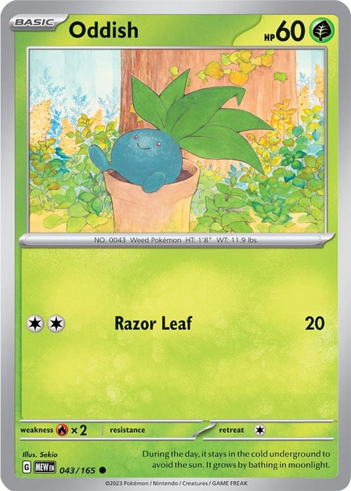 Oddish (#043/165) (SV: Scarlet & Violet 151)