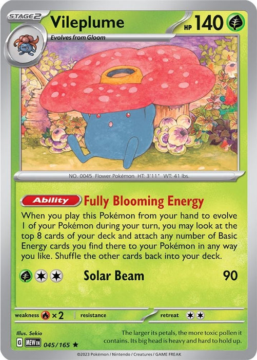 Vileplume (#045/165) (SV: Scarlet & Violet 151)