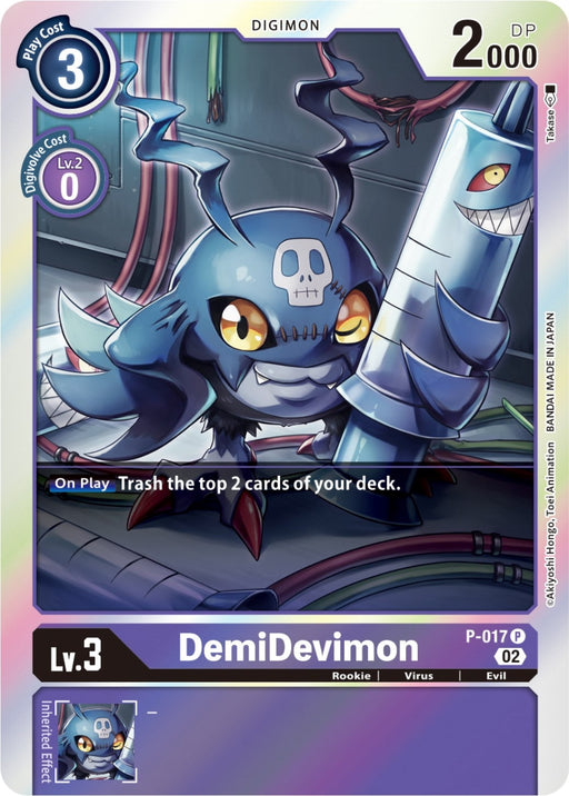 Image for DemiDevimon - P-017 (Resurgence Booster Reprint) (P-017 P) - Digimon Card Game