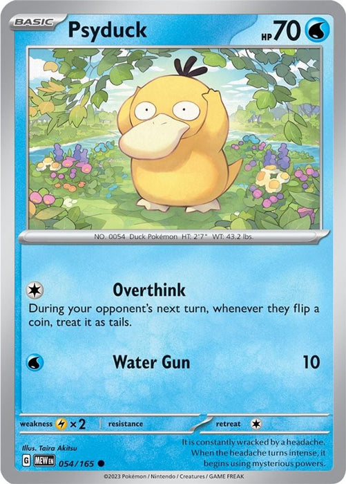 Psyduck 054 165 (#054/165) (SV: Scarlet & Violet 151)