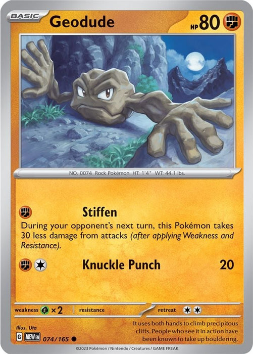 Geodude (#074/165) (SV: Scarlet & Violet 151)
