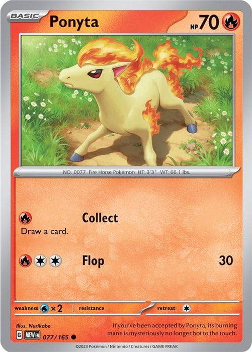 Ponyta (#077/165) (SV: Scarlet & Violet 151)
