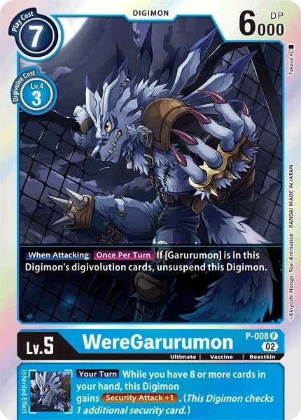Image for WereGarurumon - P-008 (Resurgence Booster Reprint) (P-008 P) - Digimon Card Game