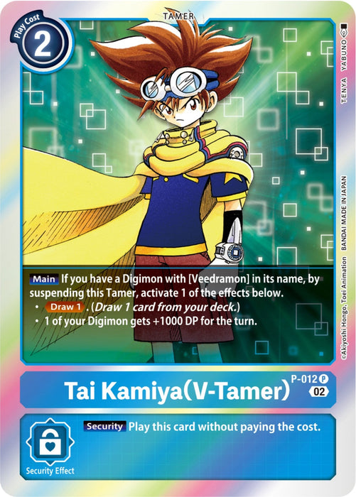 Image for Tai Kamiya (V-Tamer) - P-012 (Resurgence Booster Reprint) (P-012 P) - Digimon Card Game