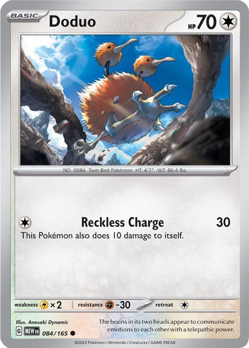 Doduo (#084/165) (SV: Scarlet & Violet 151)