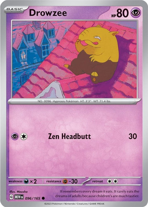Drowzee (#096/165) (SV: Scarlet & Violet 151)
