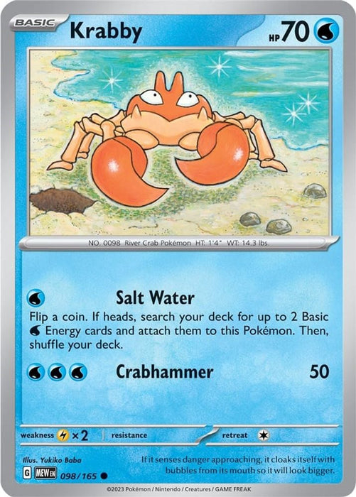 Krabby (#098/165) (SV: Scarlet & Violet 151)