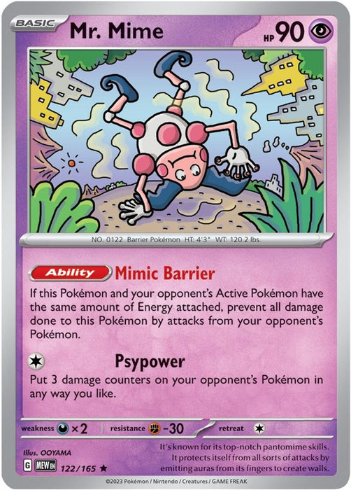 Mr Mime 122 165 (#122/165) (SV: Scarlet & Violet 151)