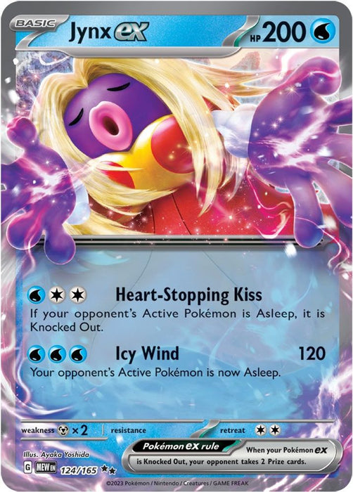 Jynx ex 124 165 (#124/165) (SV: Scarlet & Violet 151) Near Mint Holofoil