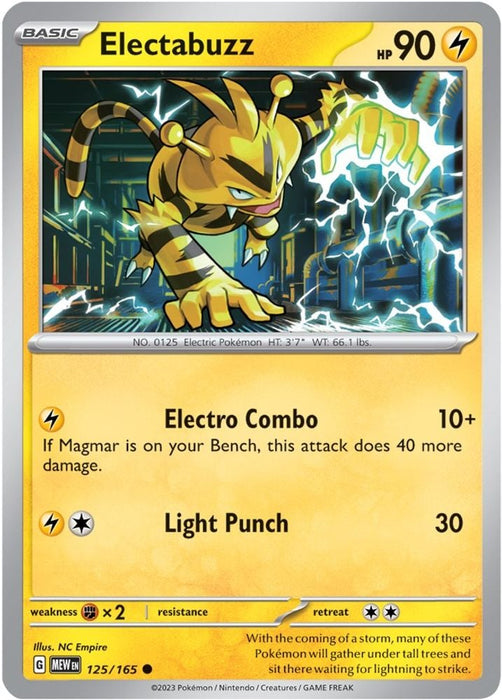 Electabuzz (#125/165) (SV: Scarlet & Violet 151)