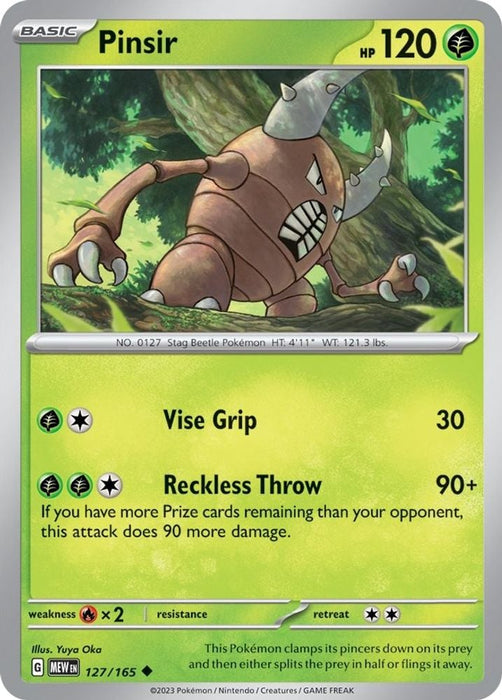 Pinsir (#127/165) (SV: Scarlet & Violet 151)