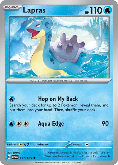 Lapras (#131/165) (SV: Scarlet & Violet 151)