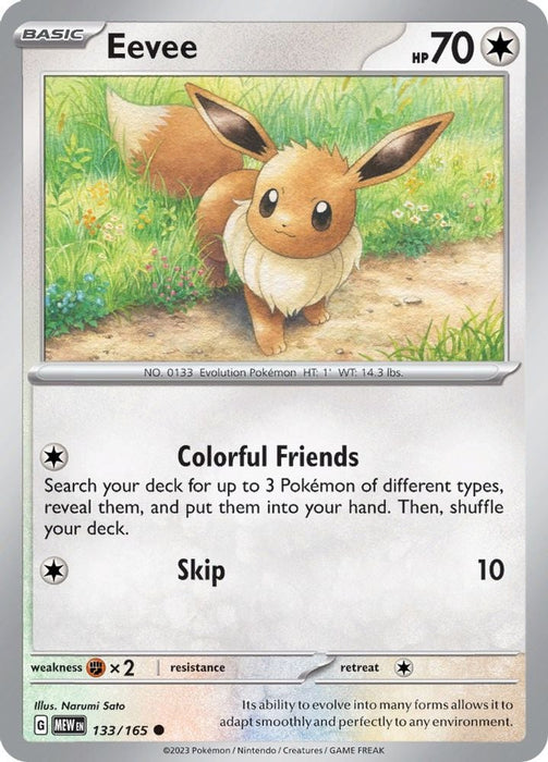 Eevee (#133/165) (SV: Scarlet & Violet 151)