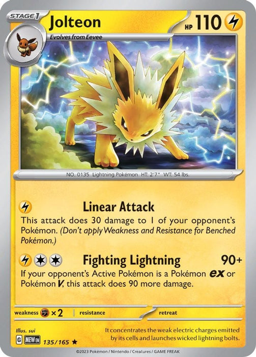 Jolteon (#135/165) (SV: Scarlet & Violet 151)
