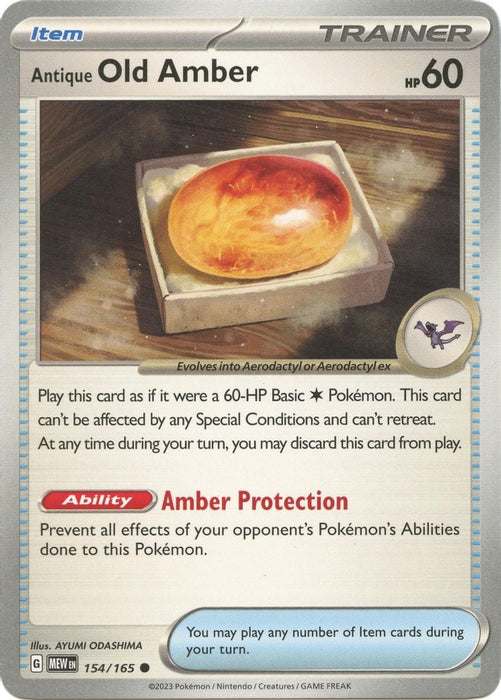 Antique Old Amber (#154/165) (SV: Scarlet & Violet 151)