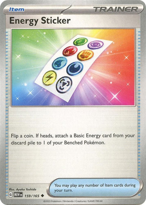 Energy Sticker (#159/165) (SV: Scarlet & Violet 151)