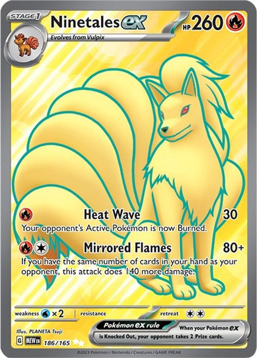 Ninetales ex 186 165 (#186/165) (SV: Scarlet & Violet 151)