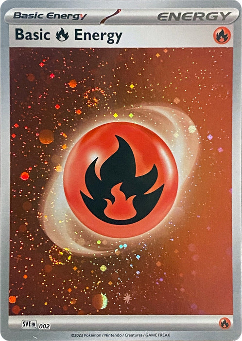 Image for Basic Fire Energy (Cosmos Holo) (002) [SVE: Scarlet & Violet Energies] - Pokemon