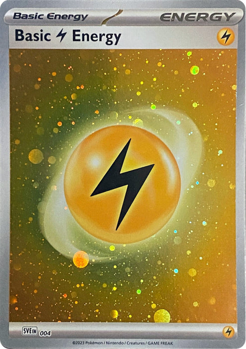 Image for Basic Lightning Energy (Cosmos Holo) (004) [SVE: Scarlet & Violet Energies] - Pokemon