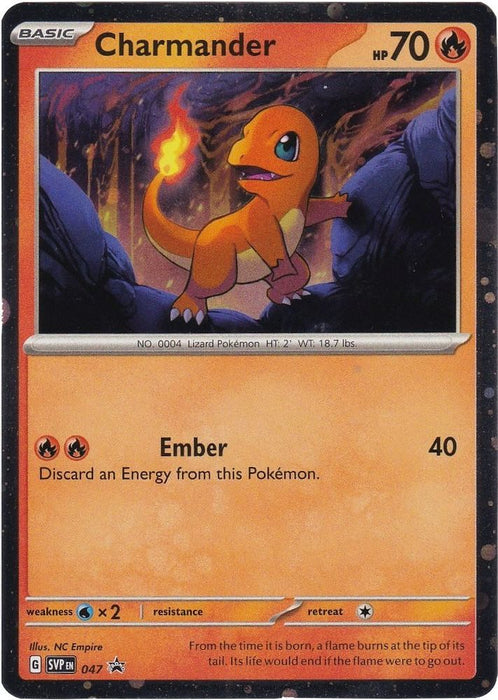 Charmander - 047 (Cosmos Holo) (#047) (SV: Scarlet & Violet Promo Cards) Near Mint Holofoil