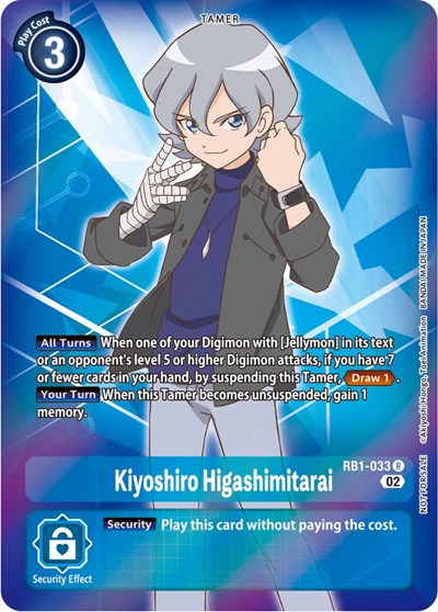 Kiyoshiro Higashimitarai (Resurgence Booster Box Promotion Pack) (#RB1-033 R) (Resurgence Booster)