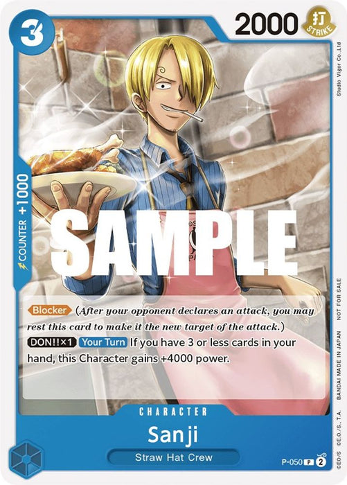 Sanji (Sealed Battle Kit Vol. 1) (#P-050) (One Piece Promotion Cards) Near Mint