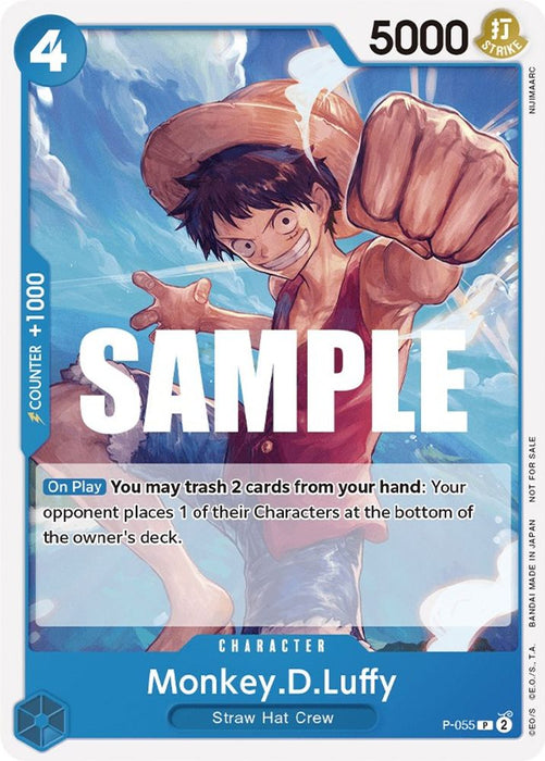 Monkey.D.Luffy (055) (Sealed Battle Kit Vol. 1) (#P-055) (One Piece Promotion Cards) Near Mint