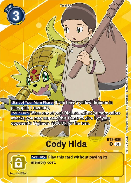 Cody Hida (Tamer Party Pack -The Beginning-) (#BT8-089 R) (New Awakening) Near Mint Foil