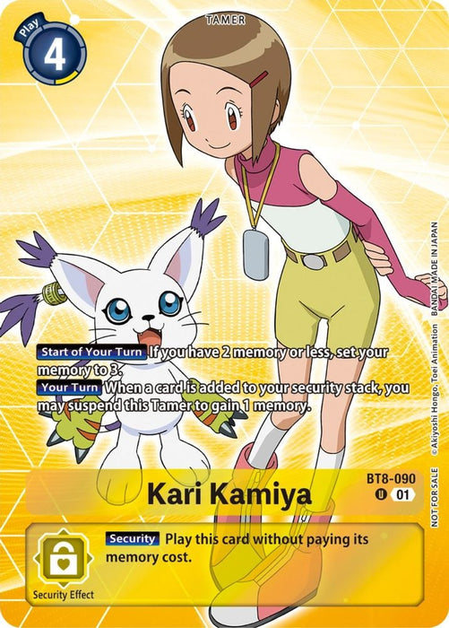 Kari Kamiya (Tamer Party Pack -The Beginning-) (#BT8-090 U) (New Awakening) Near Mint Foil