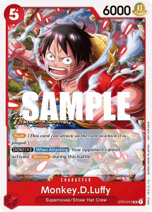 Monkey.D.Luffy (Tournament Pack Vol. 5) (#ST01-012) (One Piece Promotion Cards) Near Mint
