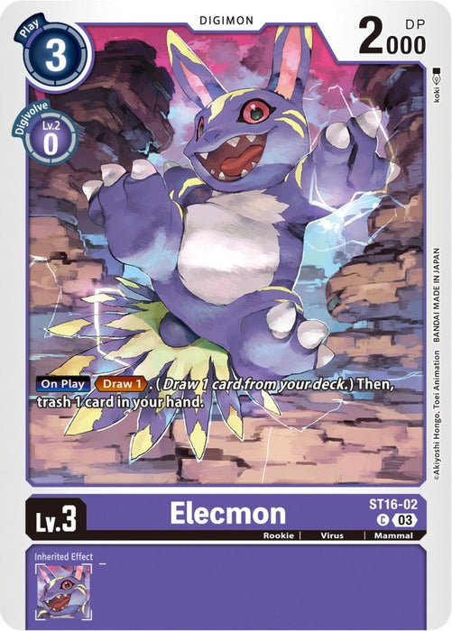 Elecmon (#ST16-02 C) (Starter Deck 16: Wolf of Friendship) Near Mint
