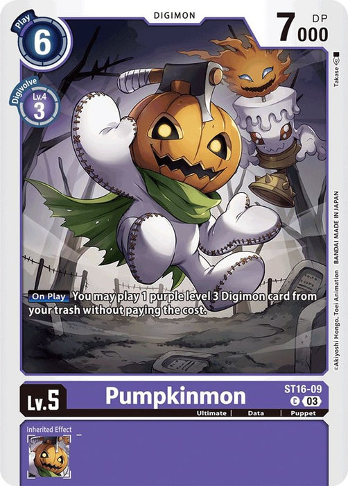 Pumpkinmon (#ST16-09 C) (Starter Deck 16: Wolf of Friendship) Near Mint