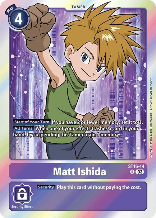 Matt Ishida (#ST16-14 R) (Starter Deck 16: Wolf of Friendship) Near Mint Foil