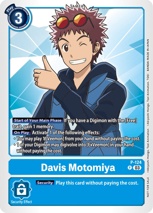 Image for Davis Motomiya - P-124 (NYCC 2023 Demo Deck) (P-124 P) - Digimon Card Game