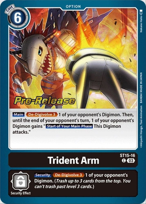 Trident Arm (#ST15-16 C) (Starter Deck 15: Dragon of Courage Pre-Release Cards) Near Mint Foil