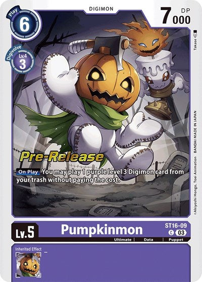 Pumpkinmon (#ST16-09 C) (Starter Deck 16: Wolf of Friendship Pre-Release Cards)