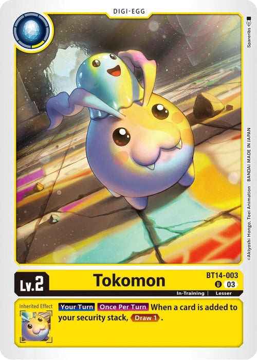 Tokomon (#BT14-003 U) (Blast Ace) Near Mint