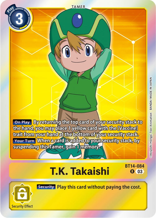 Image for T.K. Takaishi (BT14-084 R) - Digimon Card Game