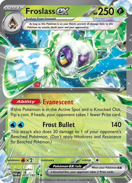 Froslass ex 003 182 (#003/182) (SV04: Paradox Rift) Near Mint Holofoil