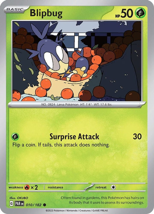 Blipbug (#010/182) (SV04: Paradox Rift) Near Mint Reverse Holofoil