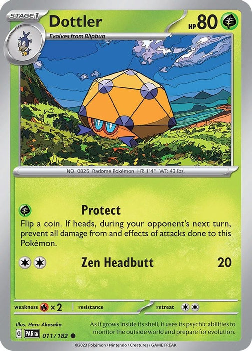 Dottler 011 182 (#011/182) (SV04: Paradox Rift) Near Mint Reverse Holofoil