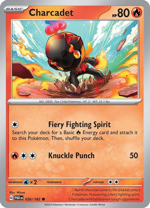 Charcadet 026 182 (#026/182) (SV04: Paradox Rift) Near Mint Reverse Holofoil