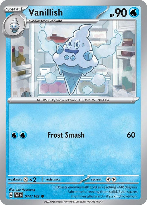 Vanillish 044 182 (#044/182) (SV04: Paradox Rift) Near Mint Reverse Holofoil