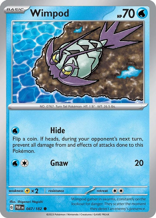 Wimpod 047 182 (#047/182) (SV04: Paradox Rift) Near Mint Reverse Holofoil