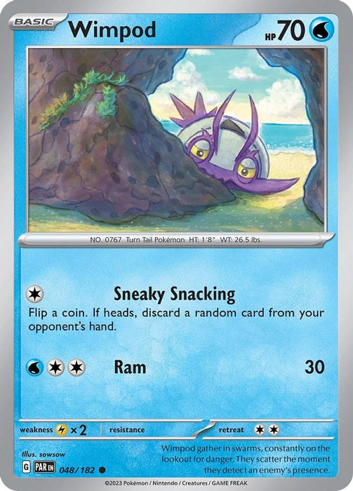 Wimpod 048 182 (#048/182) (SV04: Paradox Rift) Near Mint Reverse Holofoil